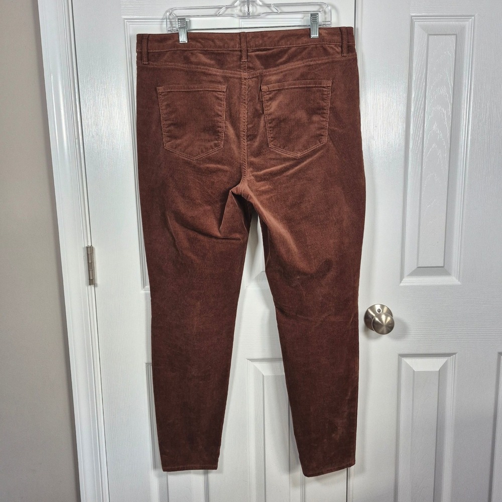 Talbots brown corduroy jegging straight leg pants women's 14 - Picture 9 of 10